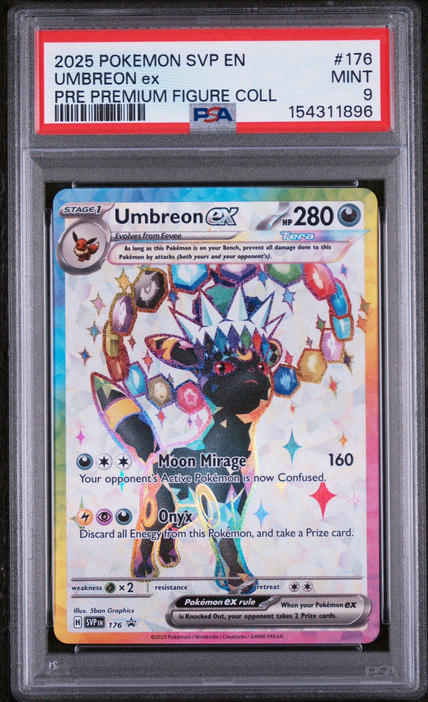 Umbreon ex - Scarlet & Violet Promo #176 (PSA 9)