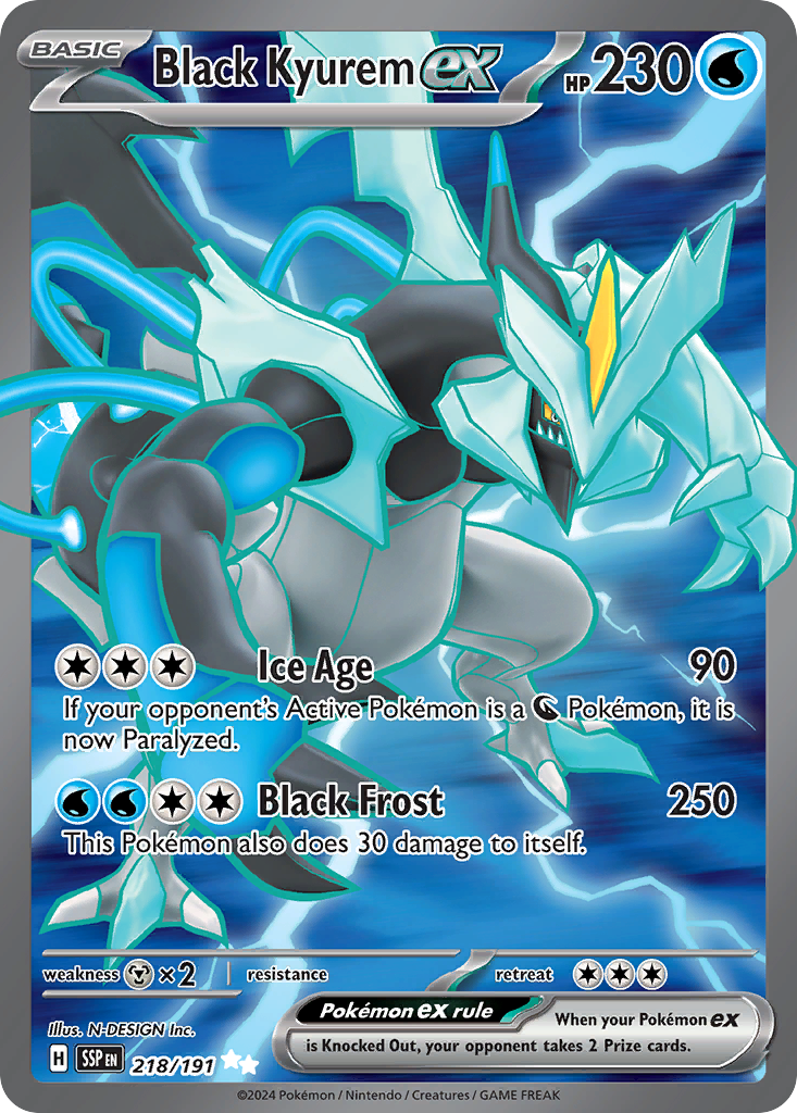 Black Kyurem ex - Surging Sparks #218/191