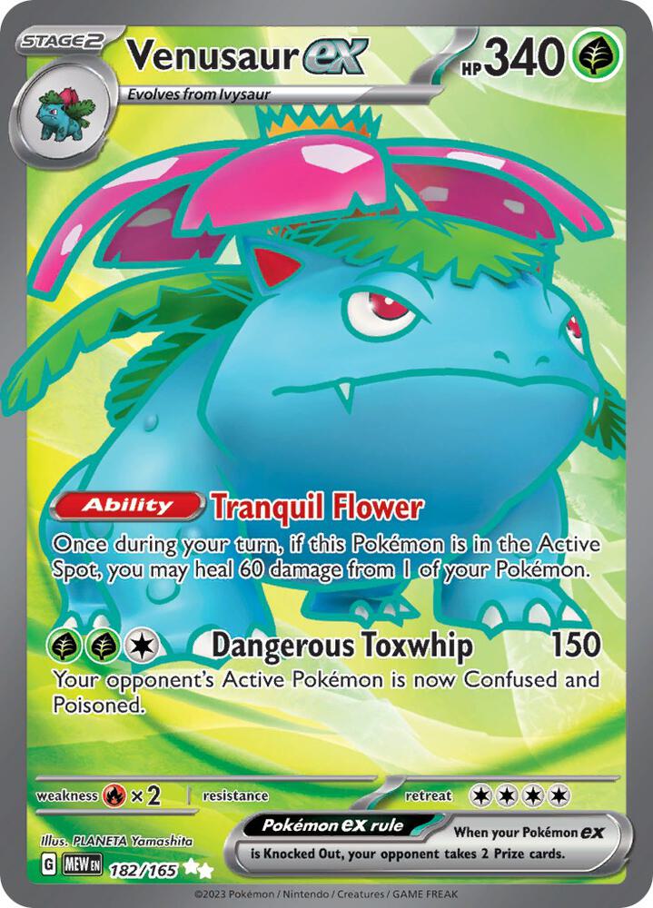 Venusaur ex - Scarlet & Violet 151 #182/165 (Full Art)