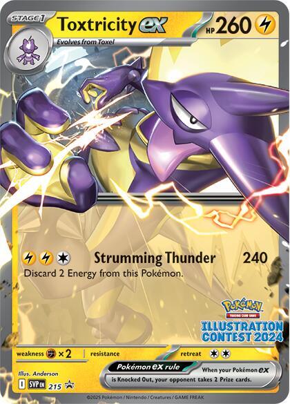 Toxtricity ex - Scarlet & Violet Promo #215 (Illustration Contest 2024)