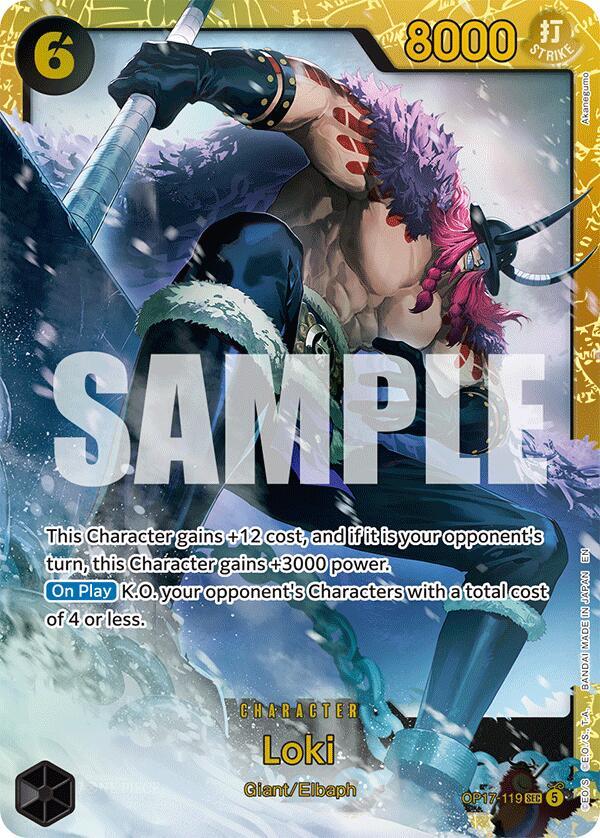 Loki - The World's Strongest Warriors #OP17-119 (Secret Rare)