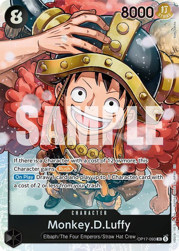 Monkey.D.Luffy - The World's Strongest Warriors #OP17-093 (Super Rare)