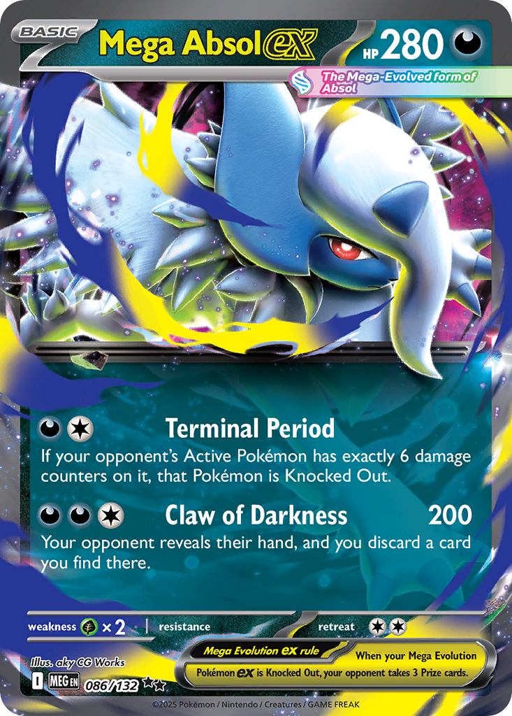 Mega Absol ex - Mega Evolution Base #086