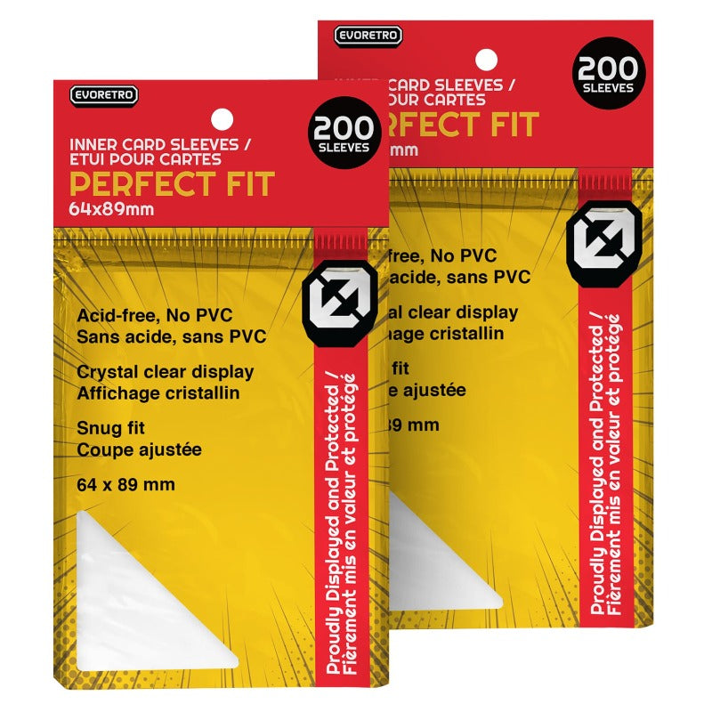 EVORETRO Perfect Fit Inner Sleeves - 200ct (Standard Size)