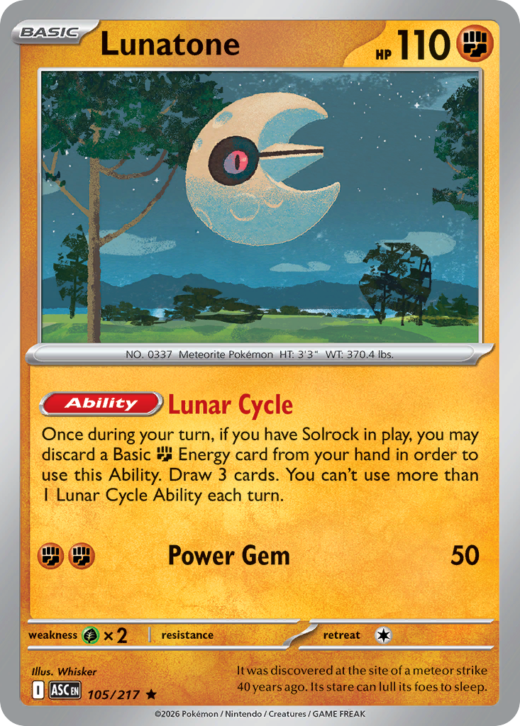 Lunatone - Ascended Heroes #105 (Holo)