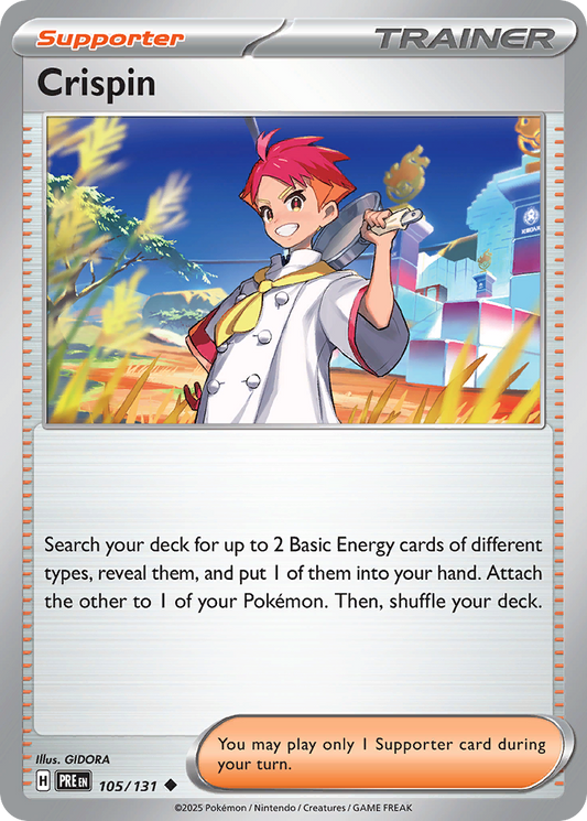 Crispin - Prismatic Evolutions #105 (Reverse Holo)