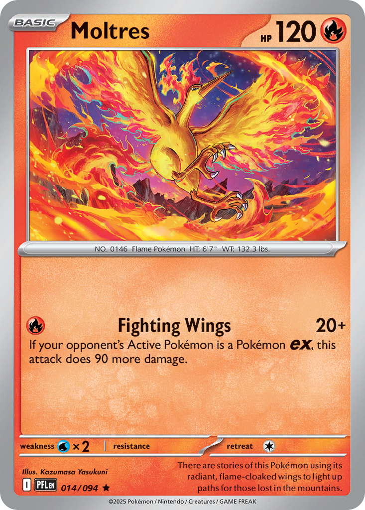 Moltres - Phantasmal Flames #014 (Reverse Holo)