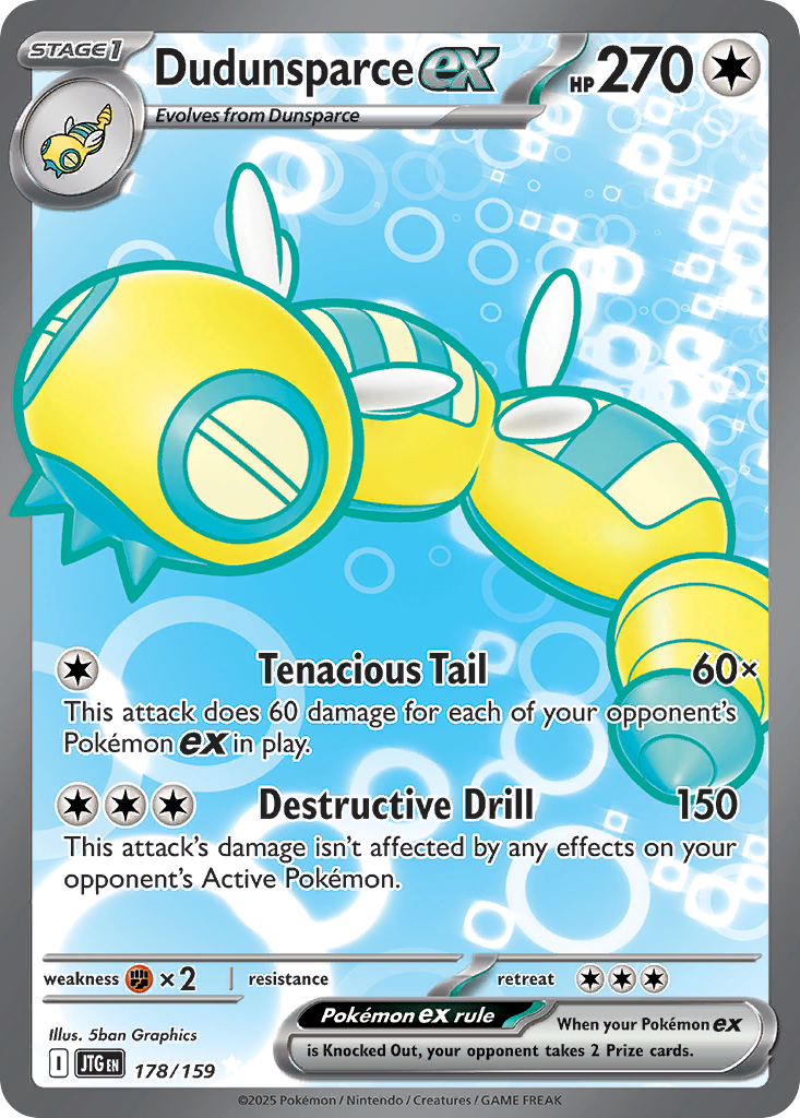 Dudunsparce ex - Journey Together #178/159 (Full Art)