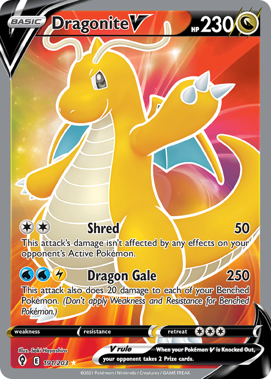 Dragonite V - Evolving Skies (Full Art)