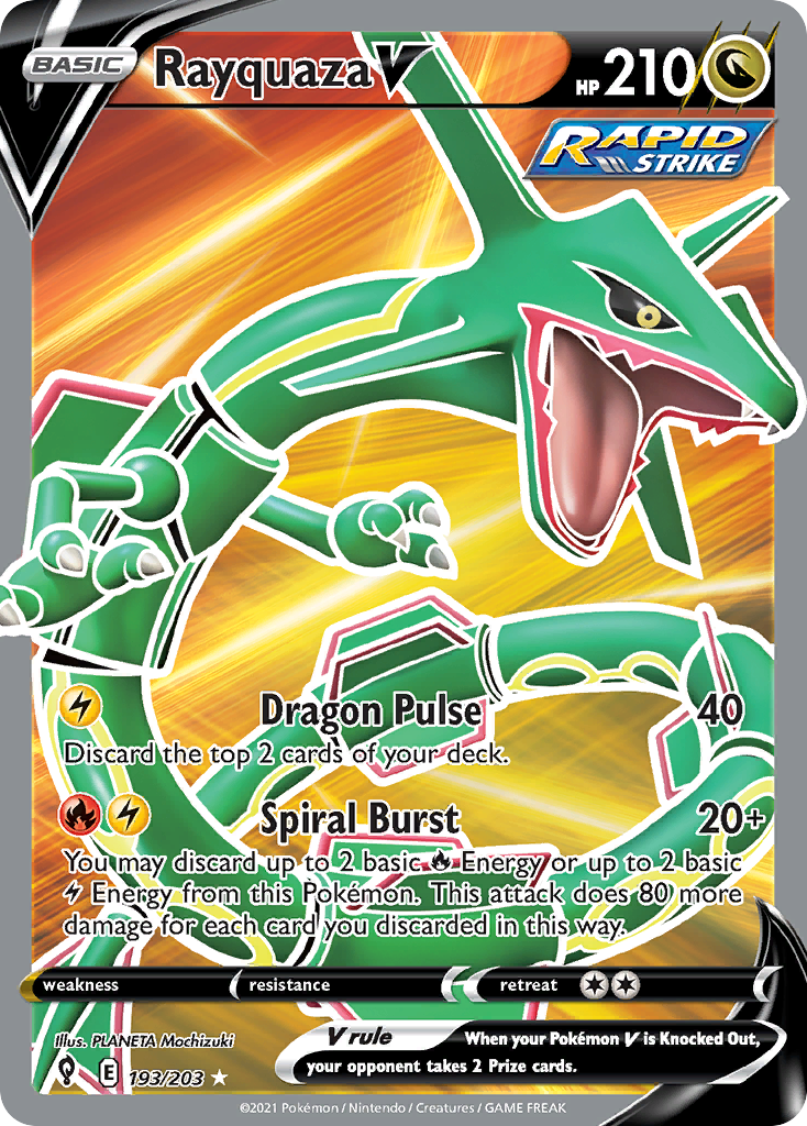 Rayquaza V - Evolving Skies #193 (Full Art)