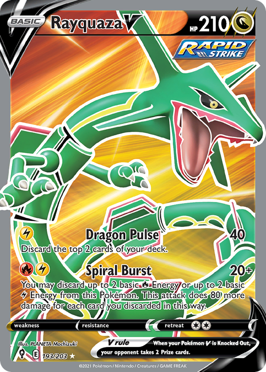 Rayquaza V - Evolving Skies #193 (Full Art)
