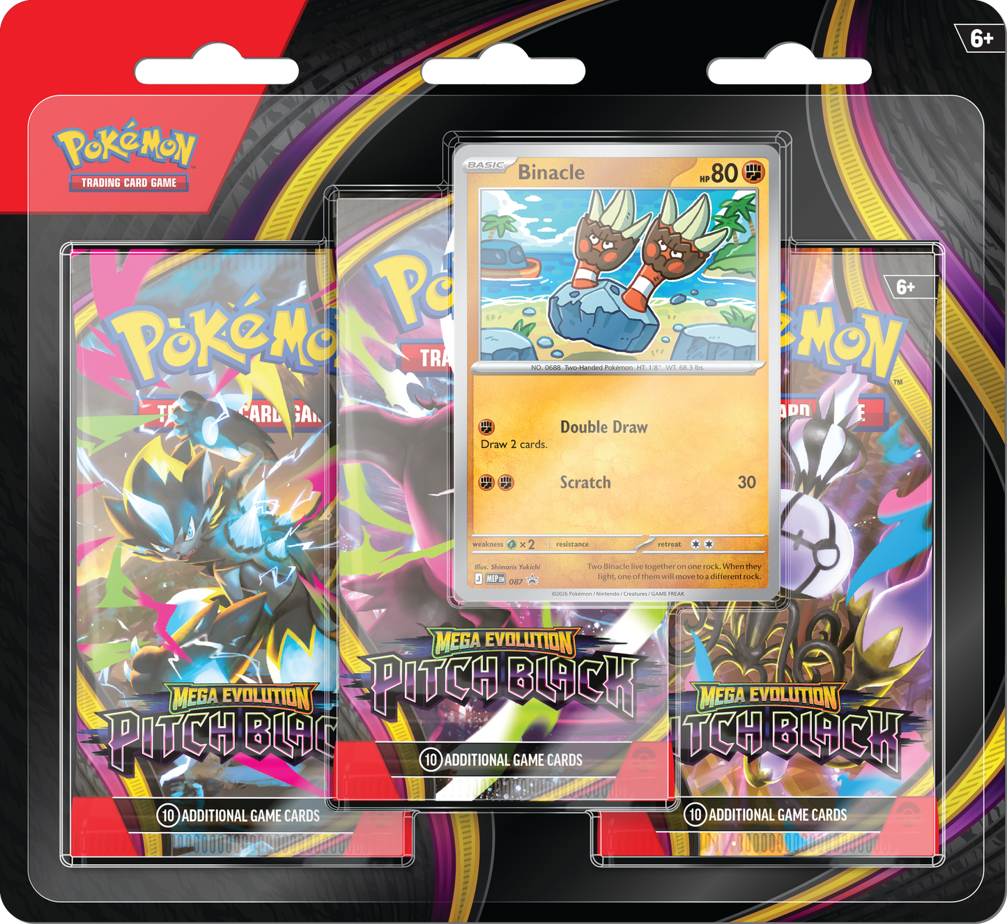 Pitch Black 3-Pack Blister