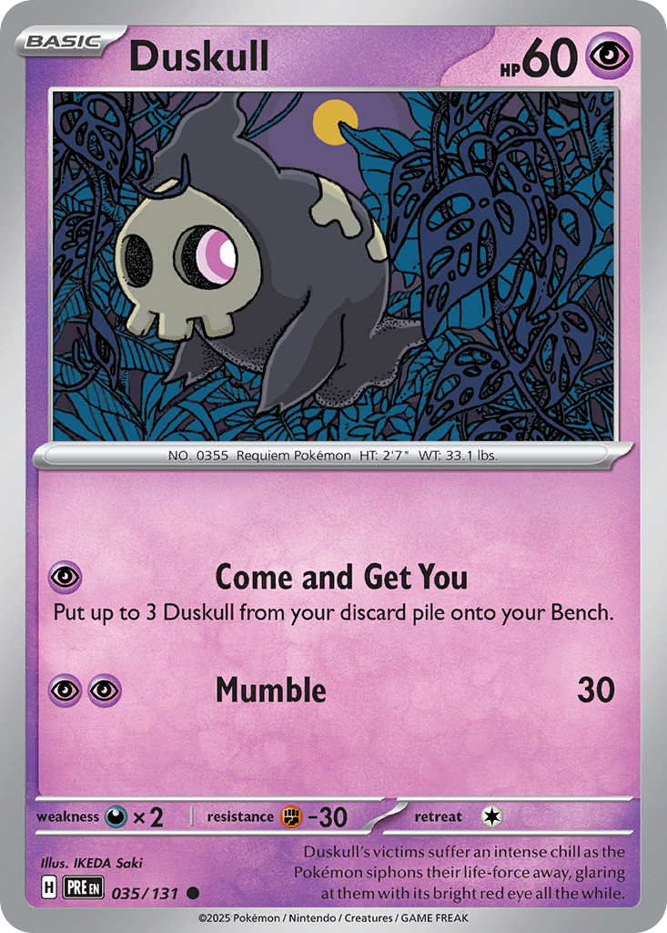 Duskull - Prismatic Evolutions #035