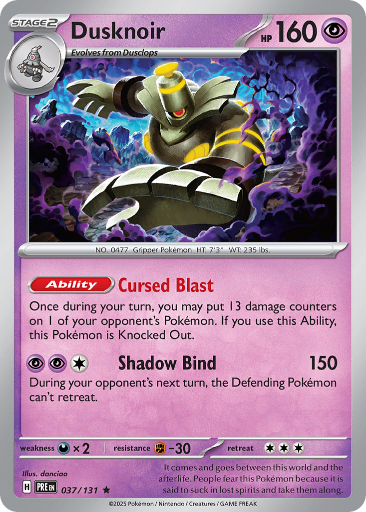 Dusknoir - Prismatic Evolutions #037/131 (Poke Ball Pattern)