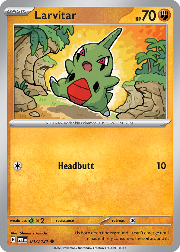Larvitar - Prismatic Evolutions (Master Ball Pattern)