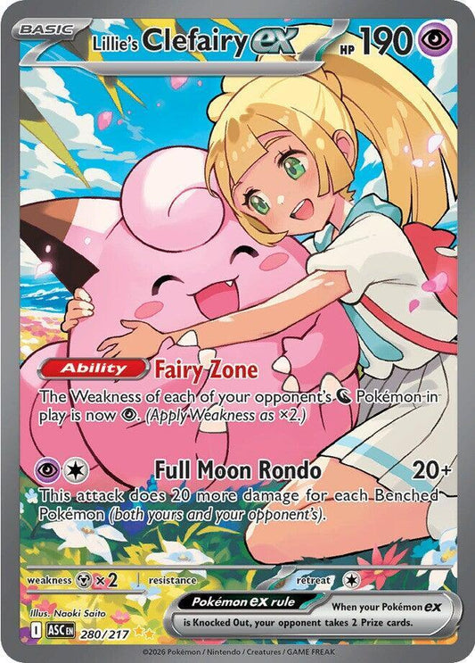Lillie's Clefairy ex, Ascended Heroes 280/217 Special Illustration Rare