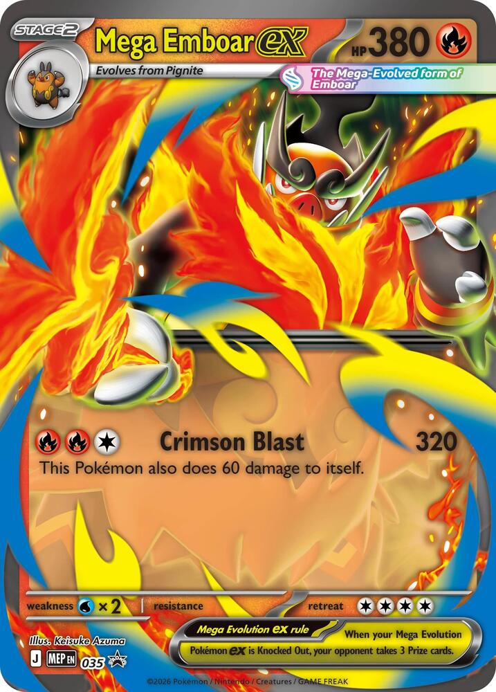 Mega Emboar ex - Mega Evolution Promos #035 (Jumbo)