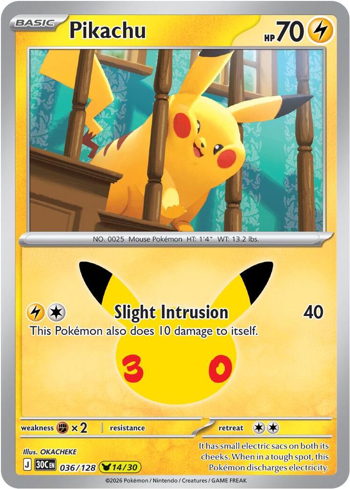 Pikachu 036/128