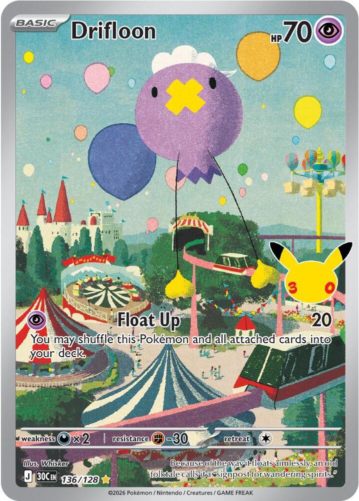 Drifloon 136/128 Illustration Rare