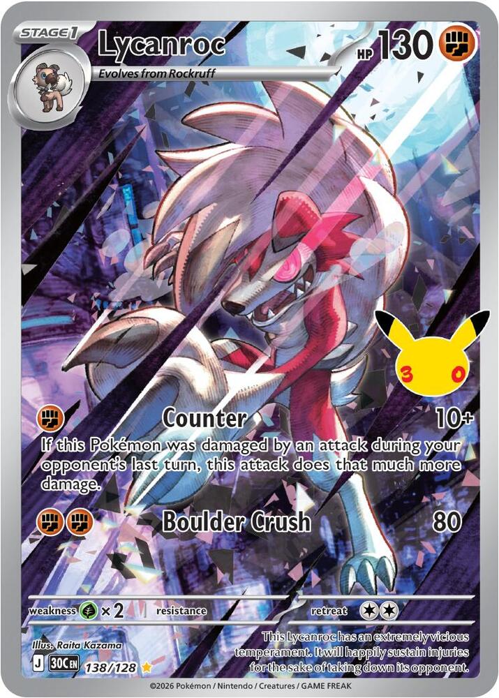 Lycanroc 138/128 Illustration Rare