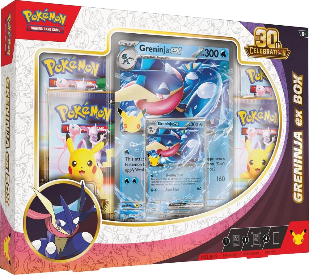 Pokémon TCG 30th Celebration Greninja ex Box, English