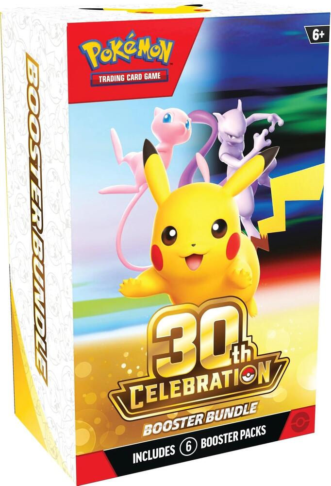 Pokémon TCG 30th Celebration Booster Bundle, English, 6 booster packs