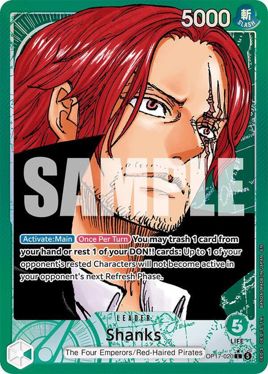 Shanks - The World's Strongest Warriors #OP17-020 (Leader, Alternate Art)