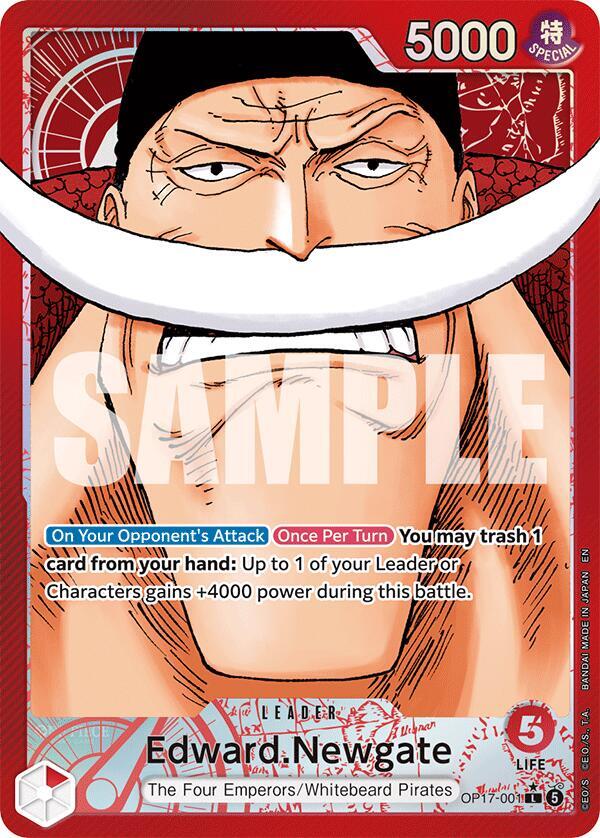 Edward.Newgate - The World's Strongest Warriors #OP17-001 (Leader, Alternate Art)