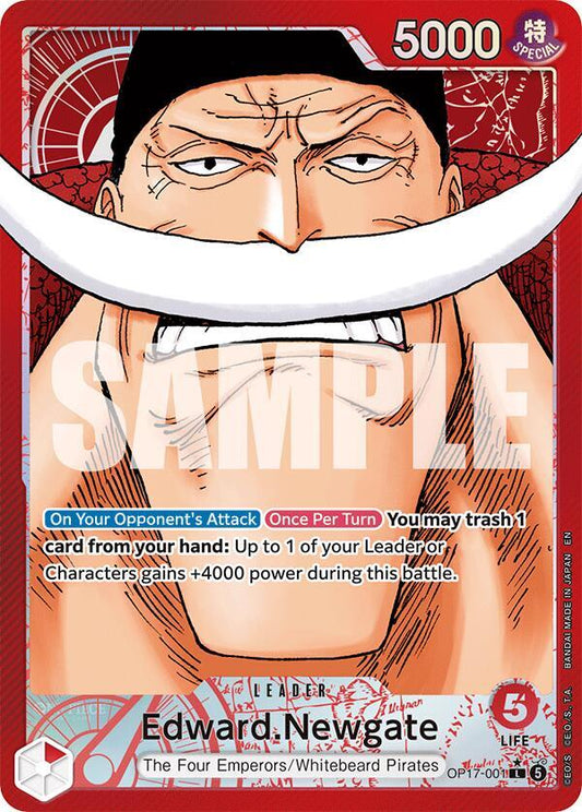 Edward.Newgate - The World's Strongest Warriors #OP17-001 (Leader, Alternate Art)