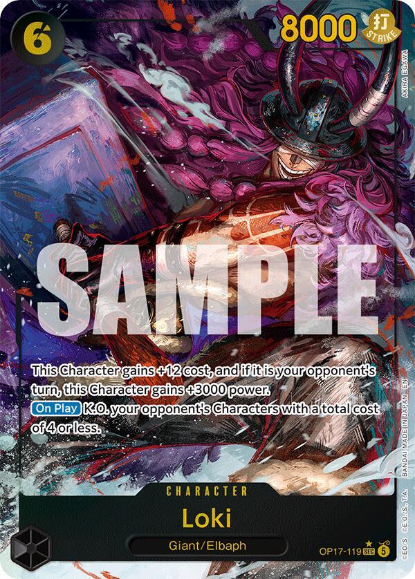 Loki - The World's Strongest Warriors #OP17-119 (Secret Rare, Alternate Art)