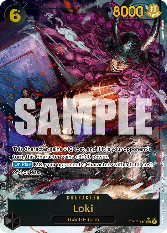 Loki - The World's Strongest Warriors #OP17-119 (Secret Rare, Alternate Art)