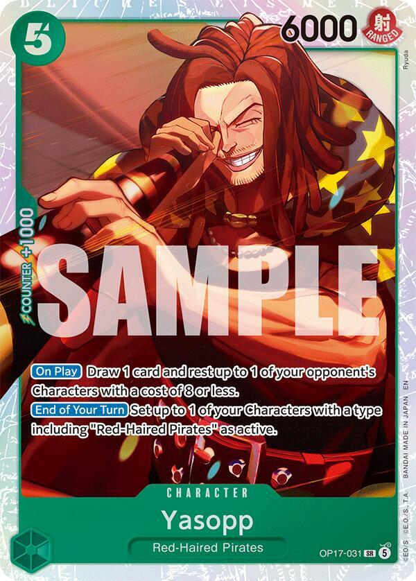 Yasopp - The World's Strongest Warriors #OP17-031 (Super Rare)