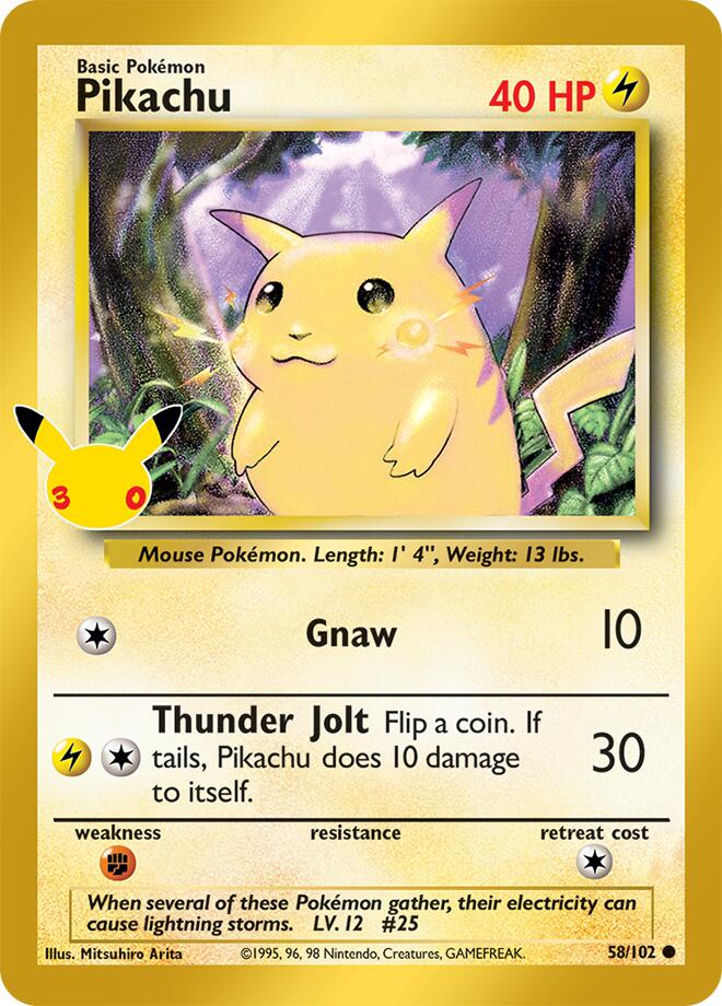 Pikachu 58/102 Classic Collection