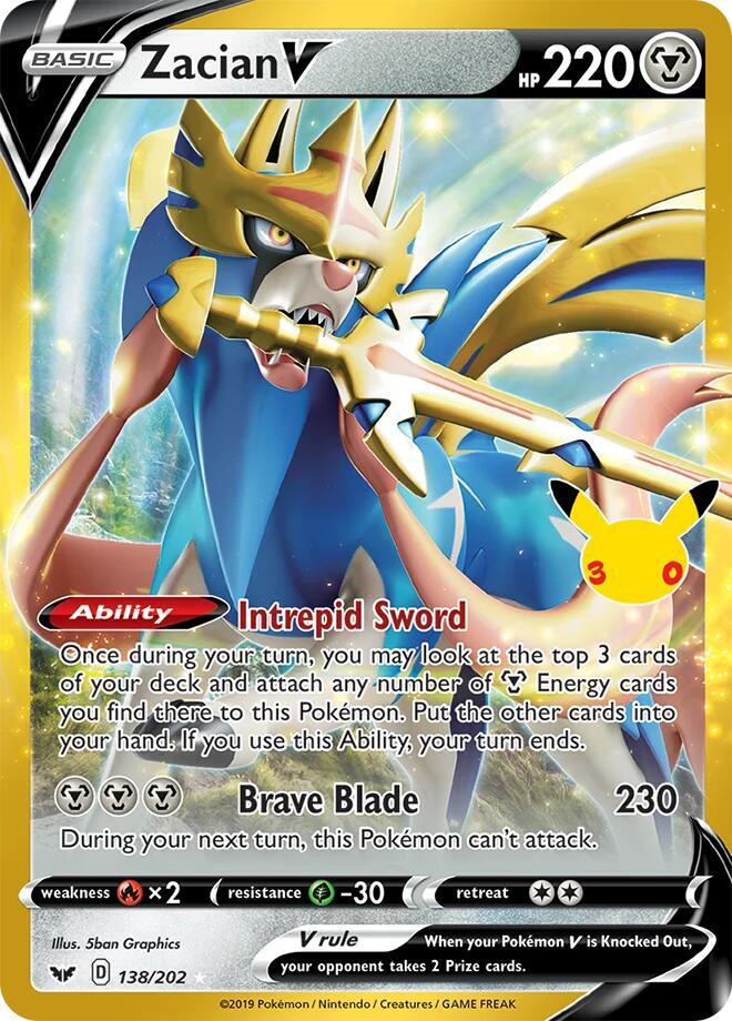 Zacian V 138/202 Classic Collection