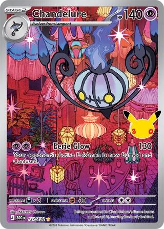 Chandelure 137/128 Illustration Rare