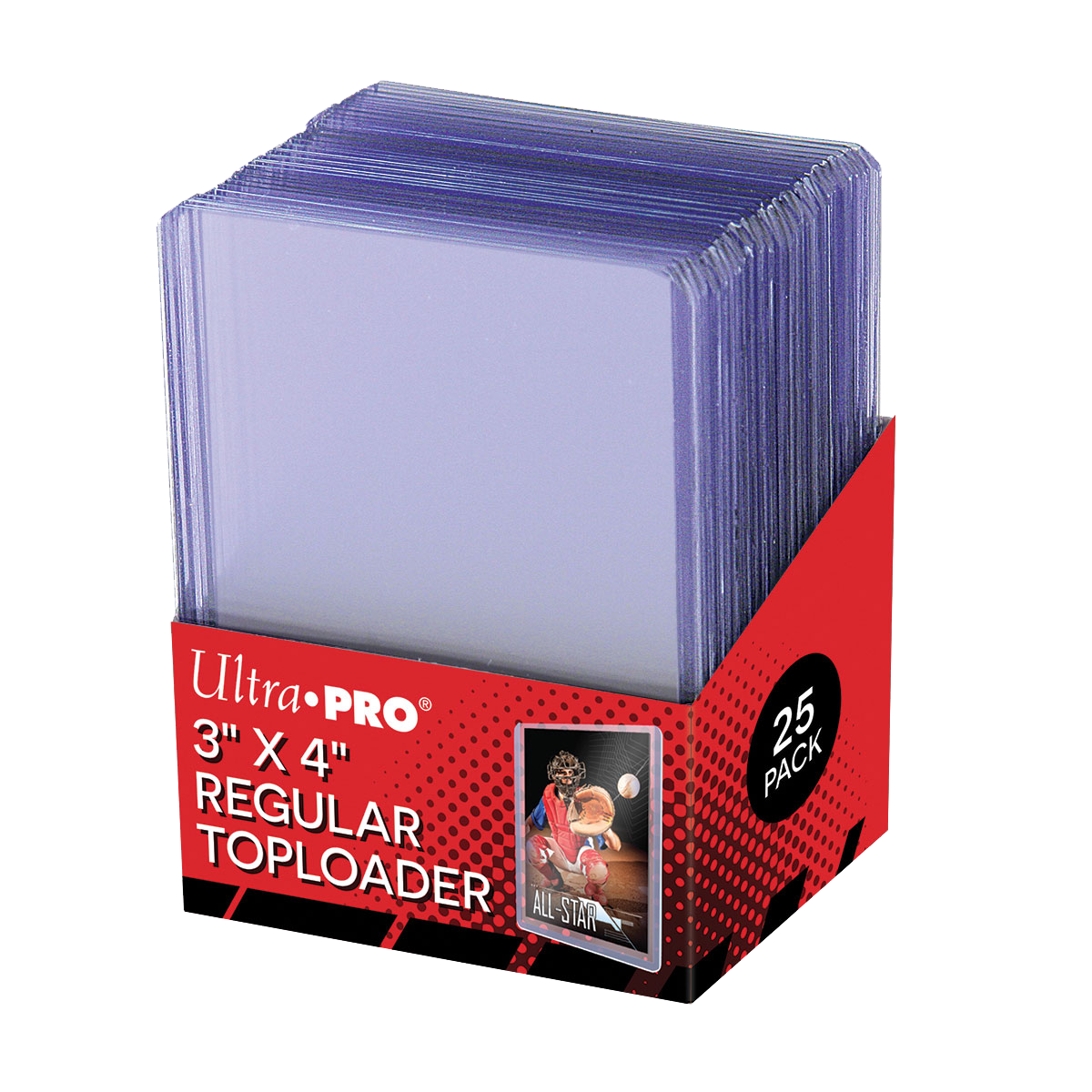 Ultra Pro 3" x 4" Clear Regular Toploaders - 25ct (Standard Size)