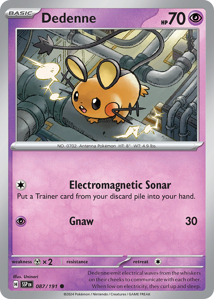 Dedenne - Surging Sparks #087 (Reverse Holo)