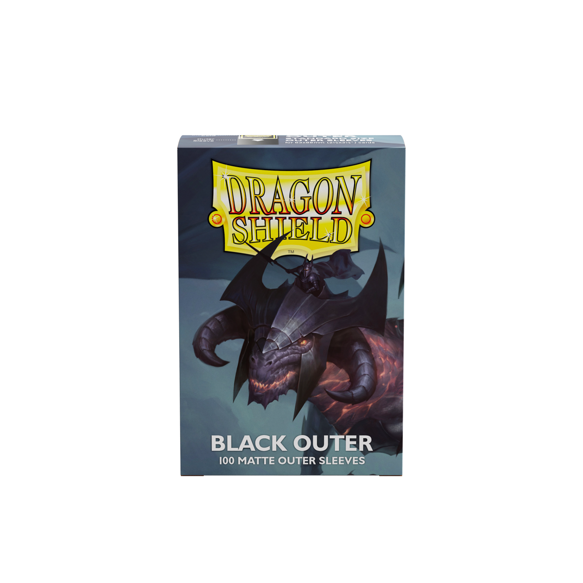 Dragon Shield Outer Sleeves - Matte Black - 100ct (Standard Size)