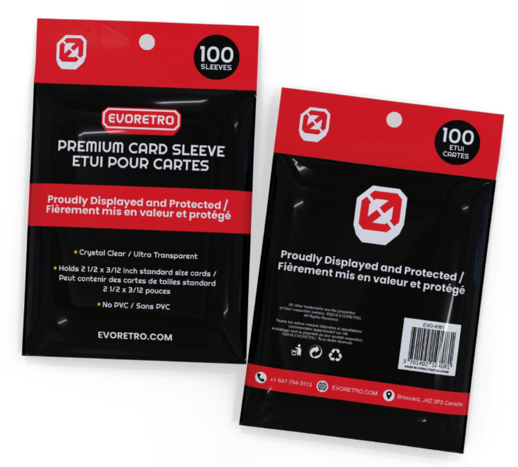 EVORETRO Penny Sleeves - 100ct (Standard Size)