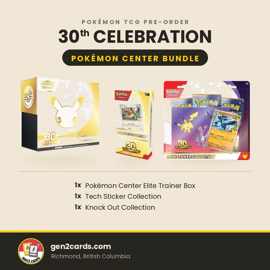 [Pre-order] Pokémon TCG - 30th Celebration Pokémon Center ETB Bundle (English)