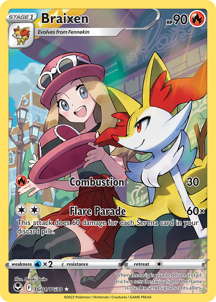 Braixen - Silver Tempest Trainer Gallery #TG01/TG30