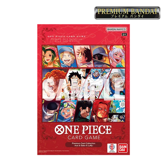 One Piece Card Game Premium Card Collection Ace & Sabo & Luffy packaging