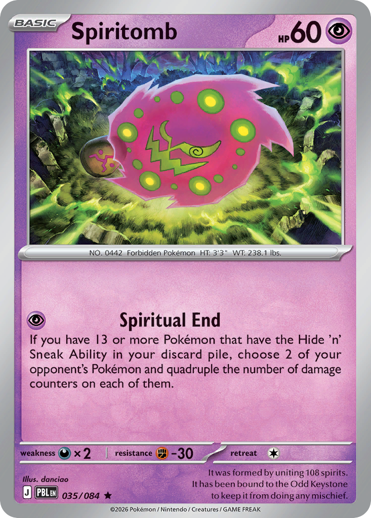 Spiritomb - Pitch Black #035 (Holo)