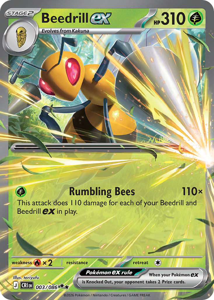 Beedrill ex - Chaos Rising #003/086