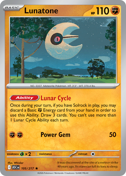 Lunatone - Ascended Heroes #105 (Holo)