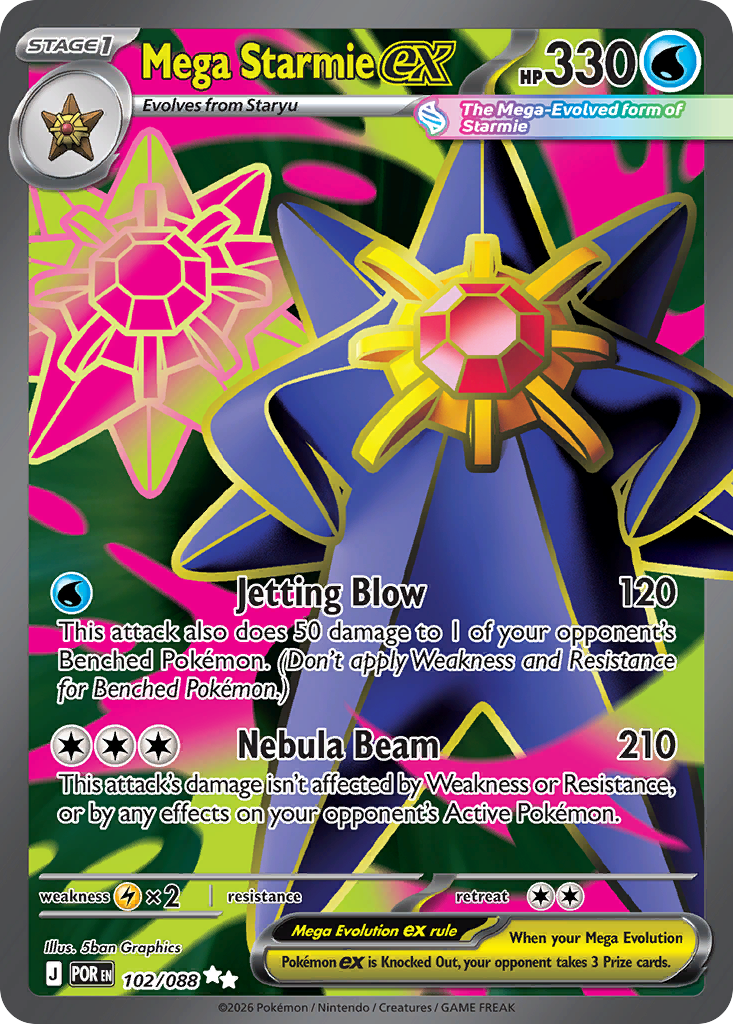 Mega Starmie ex - Perfect Order #102/088