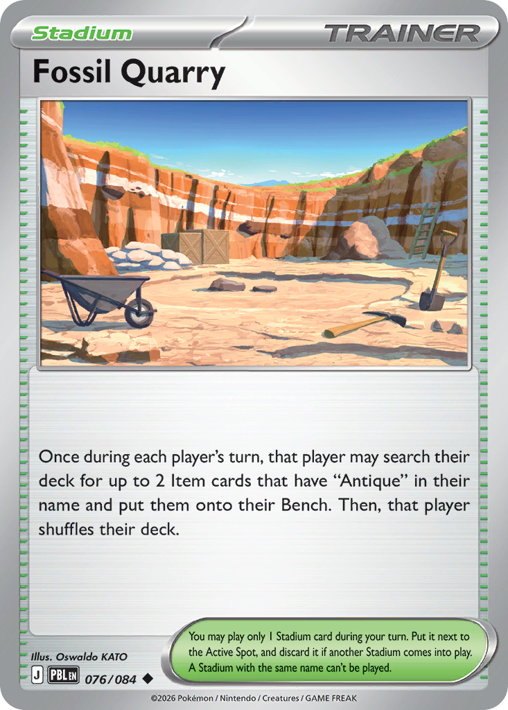 Fossil Quarry - Pitch Black #076 (Reverse Holo)