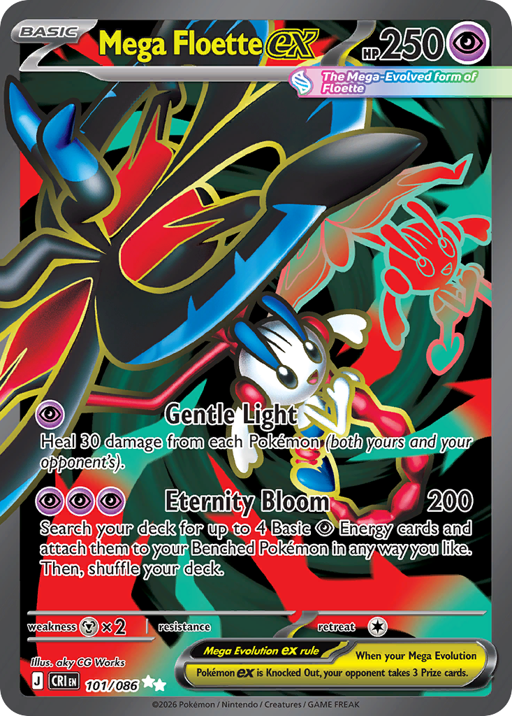 Mega Floette ex - Chaos Rising #101/086