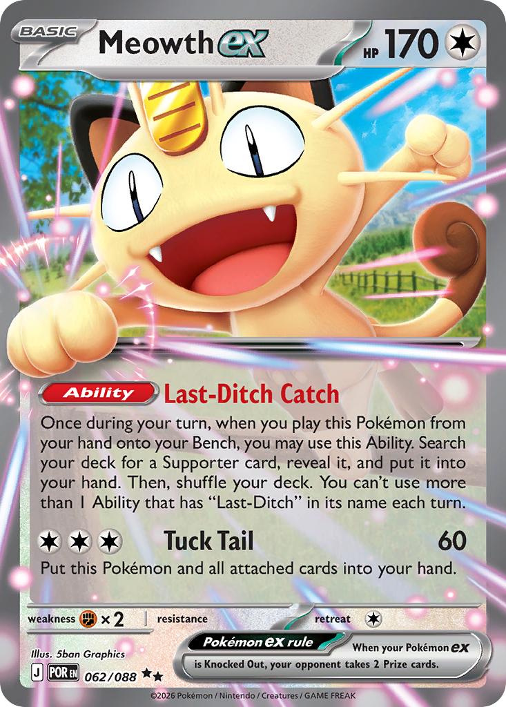Meowth ex - Perfect Order #062