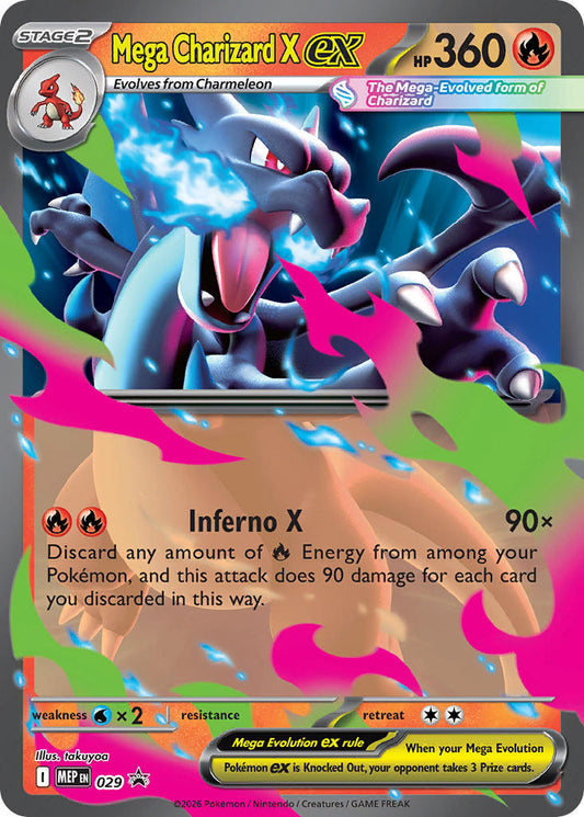 Mega Charizard X ex - Mega Evolution Promos #029
